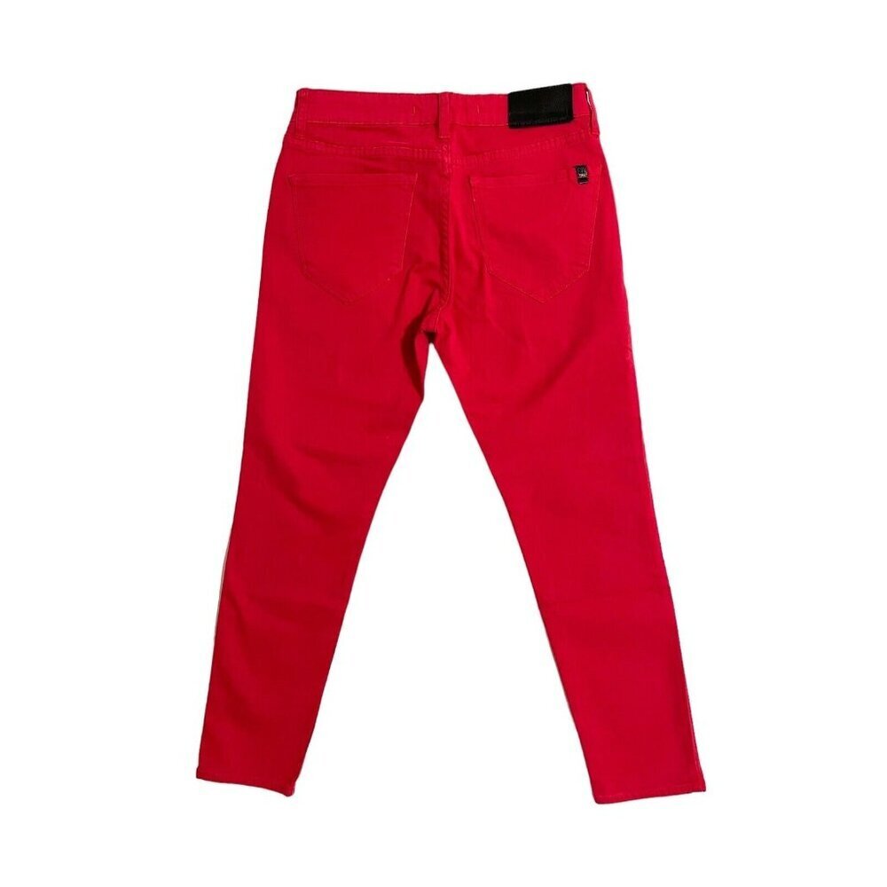 IT! Jeans Midrise Ankle Skinny Red Denim Jeans SZ 27 NWT - Picture 5 of 10